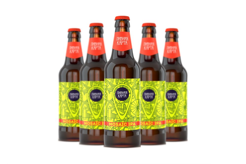 Крыніца Пивная карта. Mosaic IPA