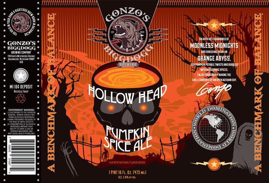 Gonzo’s Biggdog — Hollow Head Pumpkin Spice Ale