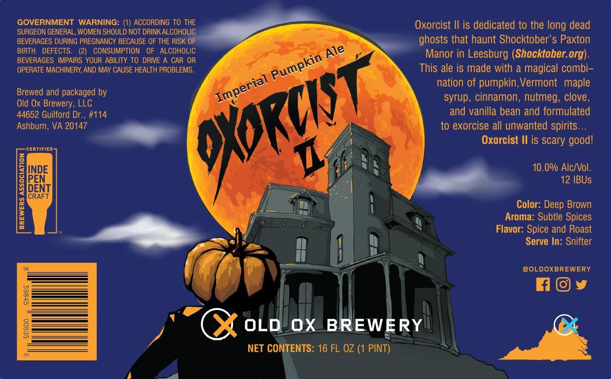 Old Ox Brewery — Oxorcist II Imperial Pumpkin Ale
