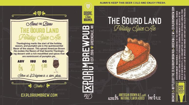 The Explorium Brewpub — The Gourd Land Holiday Spice Ale