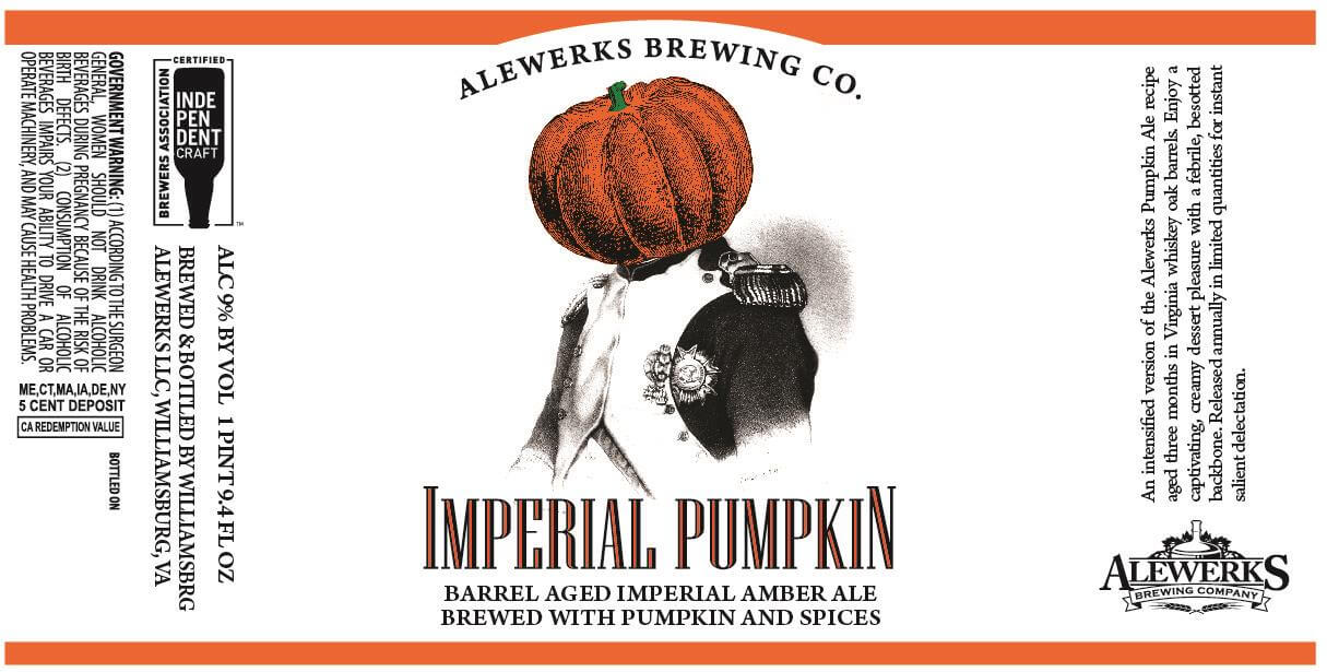 Alewerks Brewing Company — Imperial Pumpkin