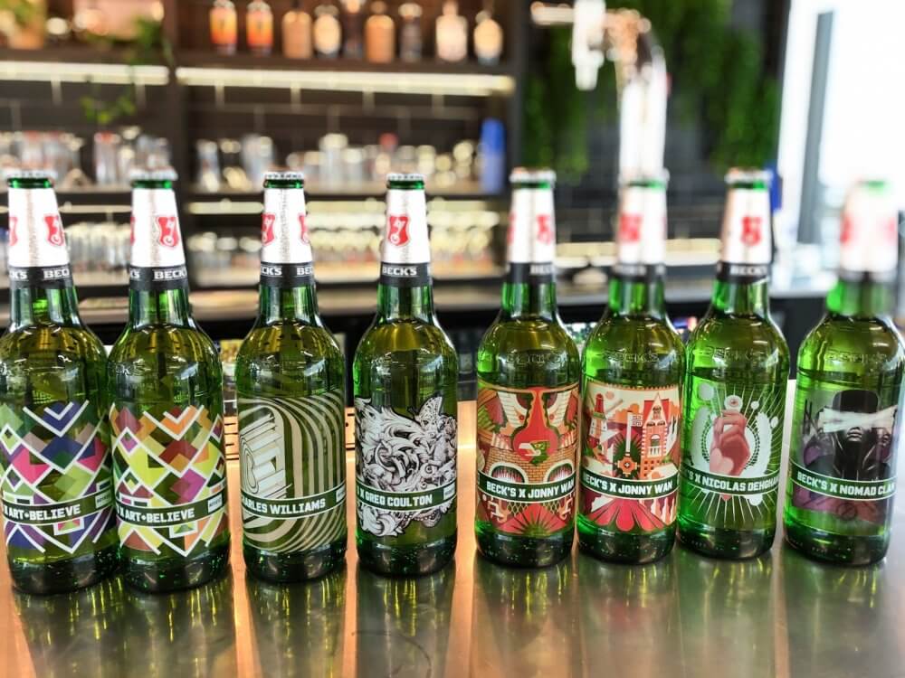 Этикетки на бутылках AB InBev