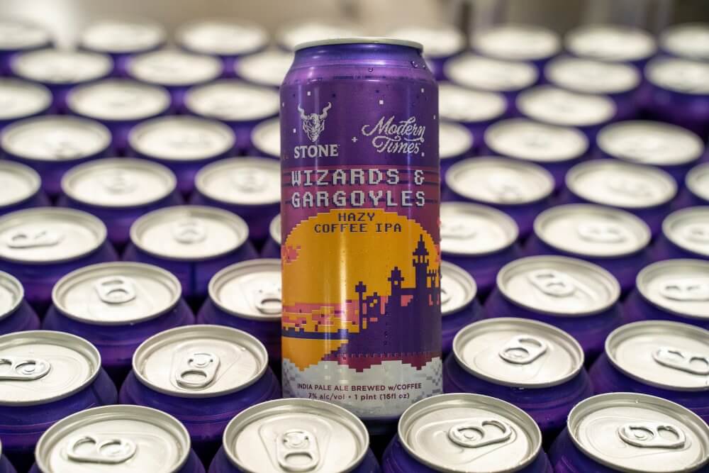 Modern Times / Stone Brewing — Wizards & Gargoyles Hazy Coffee IPA